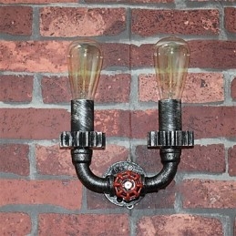 2 Hoofden Vintage Industriële Metalen Wandlampen Restaurant Café Bar Decoratieverlichting
