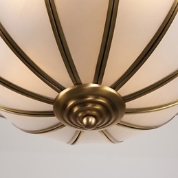 Moderne, eigentijdse decoratieve design koperen plafondlampfamilie