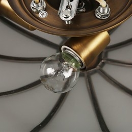 Moderne, eigentijdse decoratieve design koperen plafondlampfamilie