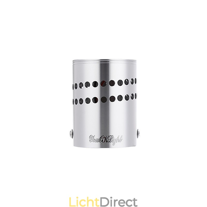 Moderne eigentijdse gegalvaniseerde functie voor omgevingslicht. Inbouw wandlamp.