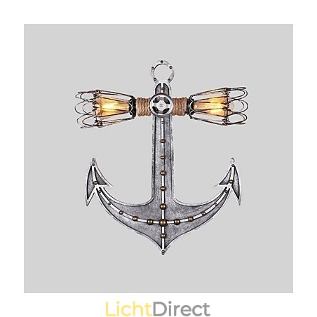 Vintage Industriële Wandlampen Houten Boot Anker Vorm Creatieve Restaurant Café Bar Decoratieverlichting Vintage Industriële Wandlampen Houten Boot Anker Vorm Creatieve Restaurant Café Bar Decoratieverlichting