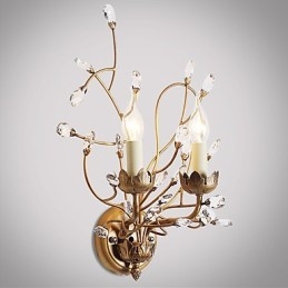 Moderne, eigentijdse, traditionele, klassieke, rustieke, landelijke schildering met kristallen verlichting