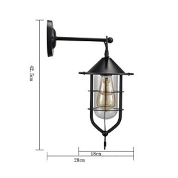 Europese stijl wandlamp balkon gangpad buitenlamp retro industriële wind bar binnenplaats trap slaapkamer muur