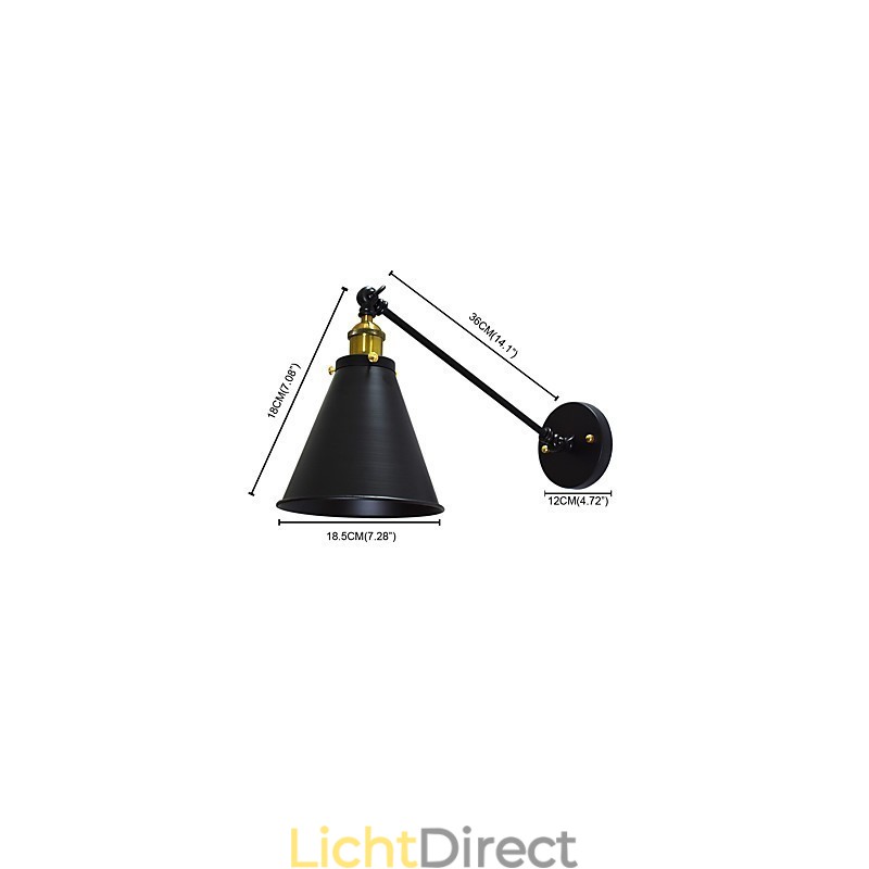 Buzz Paint Single Wall Iron Wandlamp Dumb Black Lightsaber Lamp Aan De Muur