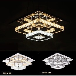 Kristallen plafondlampen inbouw helder of amberkleurig K9 voor binnen CE