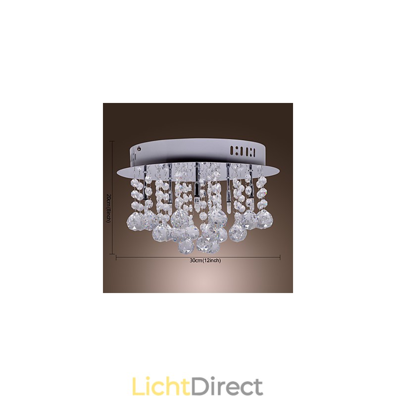 Moderne eigentijdse kristalchroom metalen inbouw