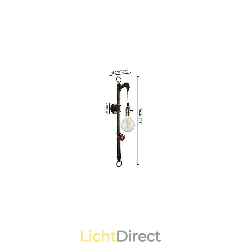 Wandlamp Wandlampen Wandlamp Ijzeren Wandlamp Dumb Black Lightsaber Lamp Aan De Muur