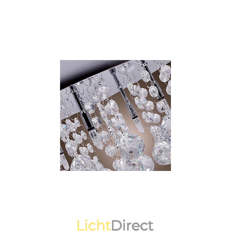 Moderne eigentijdse kristalchroom metalen inbouw