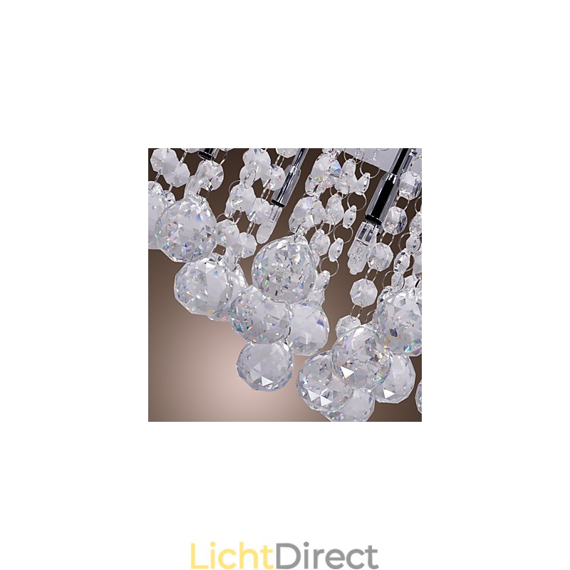 Moderne eigentijdse kristalchroom metalen inbouw