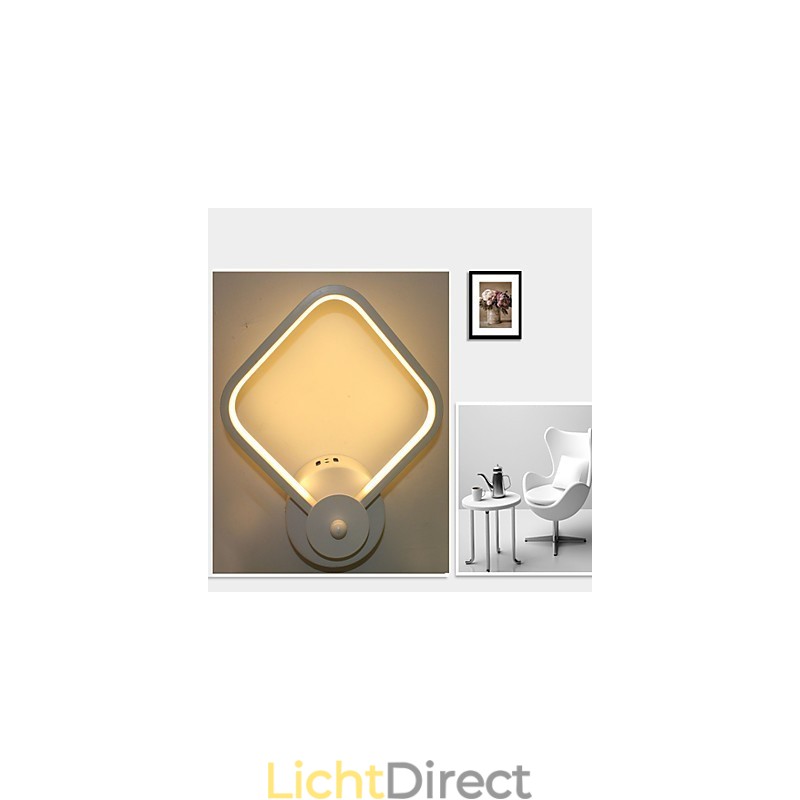 Eenvoudige moderne slaapkamer bedlamp wandlamp creatieve persoonlijkheid trappen aluminium lamp