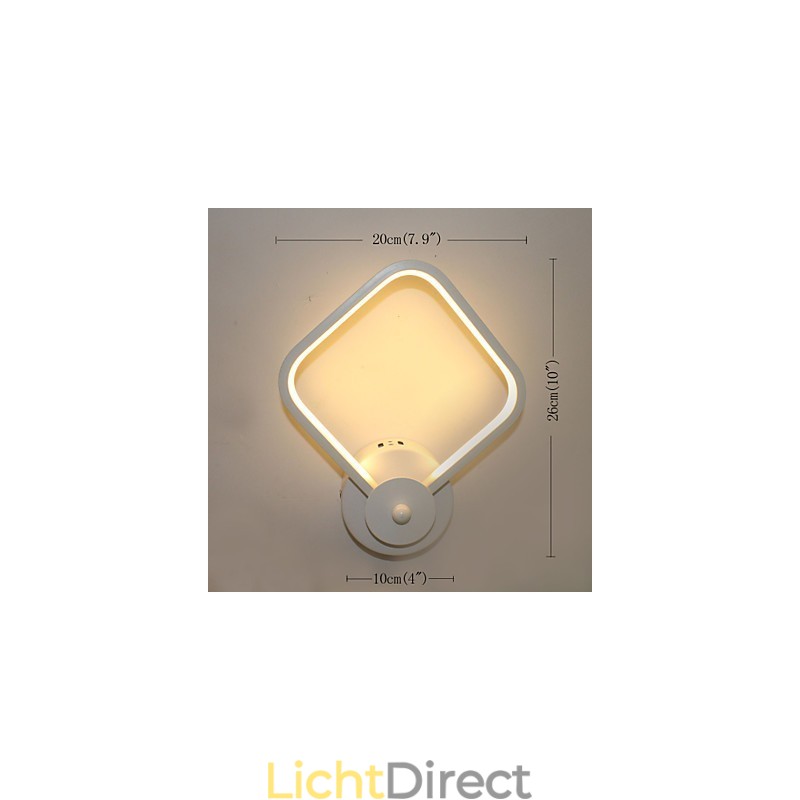 Eenvoudige moderne slaapkamer bedlamp wandlamp creatieve persoonlijkheid trappen aluminium lamp