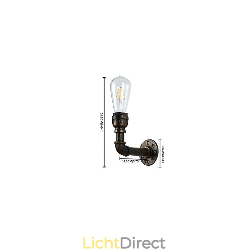 Rustieke Lodge Traditionele Klassieke Antieke Messing Kenmerk voor Sfeerverlichting Wandlampen Wandlamp