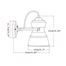 Vintage Industriële Verlichting Retro Luxe Binnen Slaapkamer Balkon Bar Gangpad Lampen