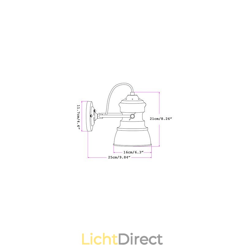 Vintage Industriële Verlichting Retro Luxe Binnen Slaapkamer Balkon Bar Gangpad Lampen