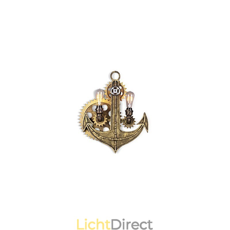 Vintage Industriële Wandlampen Hout Tandwiel Vorm Creatieve Draaibare Verlichting Restaurant Café Bar Decoratieverlichting