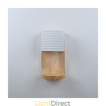 Eenvoudige wandlamp, nachtkastje, bureaulamp met glazen kap en massief hout voor slaapkamer, ladekast, woonkamer, babykamer, studentenkamer, salontafel, boekenkast