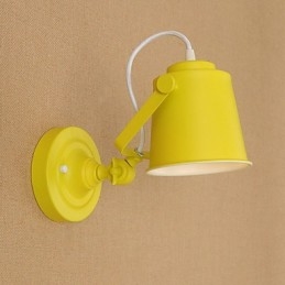 Geschilderde stalen wandlamp Dumb Black American Coffee Decoratie Retro wandlamp Lichtzwaardlamp op de muur