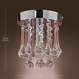 Moderne eigentijdse kristallen mini-stijl chromen inbouwkast