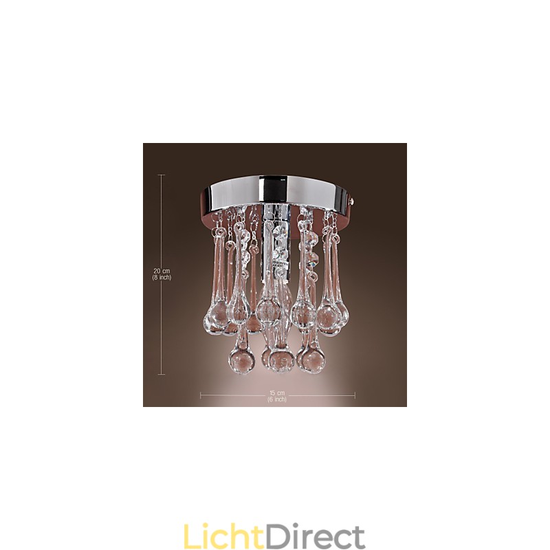 Moderne eigentijdse kristallen mini-stijl chromen inbouwkast