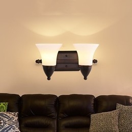 Rustieke Lodge Zwarte Oxide Afwerking Kenmerk voor Oogbescherming Sfeerverlichting Wandlampen Wandlamp