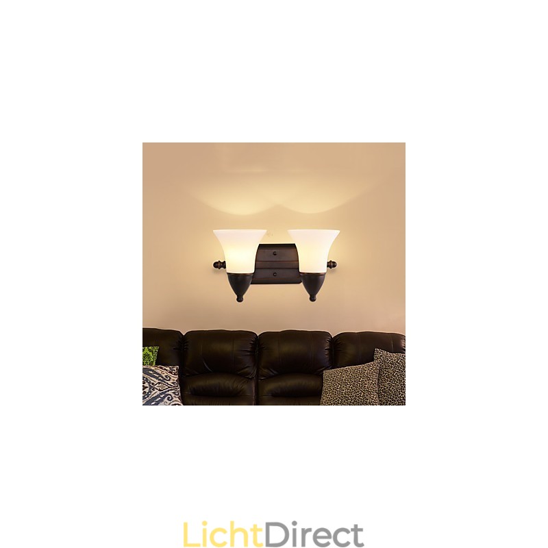 Rustieke Lodge Zwarte Oxide Afwerking Kenmerk voor Oogbescherming Sfeerverlichting Wandlampen Wandlamp