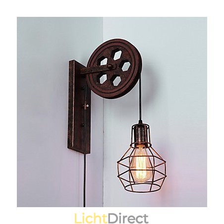 Industriële Retro IJzeren Wandlamp Creatieve Persoonlijkheid Lift Pulley Wandlamp Industriële Retro IJzeren Wandlamp Creatieve Persoonlijkheid Lift Pulley Wandlamp