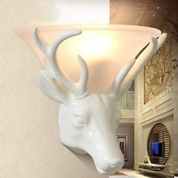 Moderne en gecontracteerde hertenkop wandlamp Mode creatieve woonkamer slaapkamer wandlamp