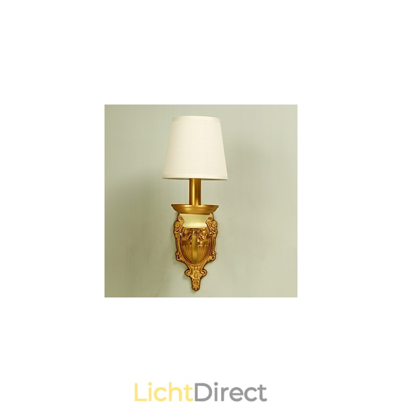 Eenvoudige landelijke traditionele klassieke messingfunctie voor mini-stijl uplight wandlampen wandlamp