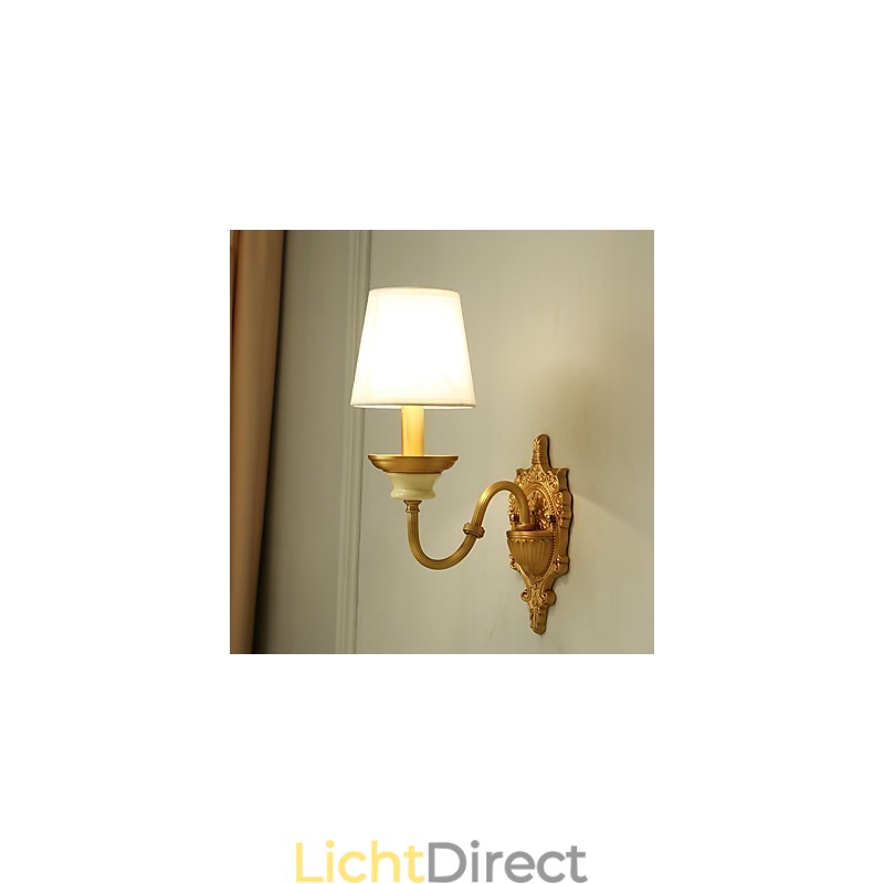 Eenvoudige landelijke traditionele klassieke messingfunctie voor mini-stijl uplight wandlampen wandlamp