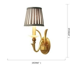 Eenvoudige landelijke traditionele klassieke messingfunctie voor mini-stijl uplight wandlampen wandlamp