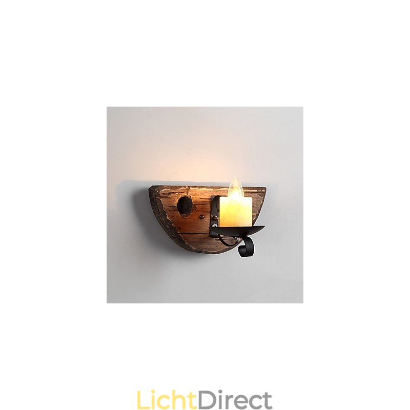 Rustieke Lodge Schilderij Kenmerk voor Mini Stijl Uplight Wandlampen Wandlamp