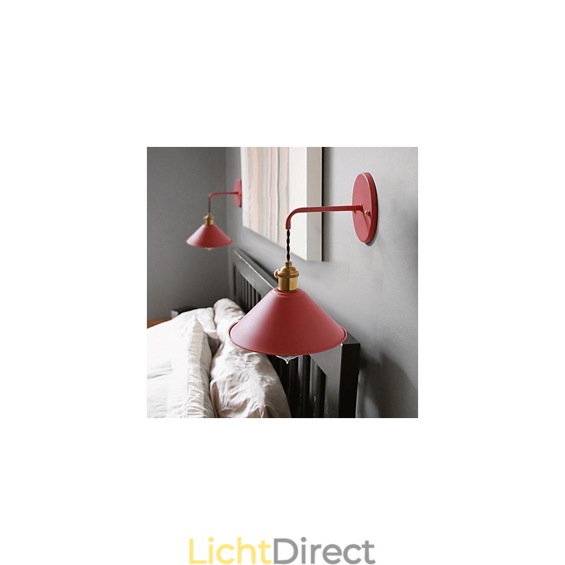 Mini formaat Eenvoudige Industriële Hoofdlamp Bollen Wandlamp Vintage Retro Dorp Metalen Wandlamp Lampenarmatuur Gangpad Wandlamp