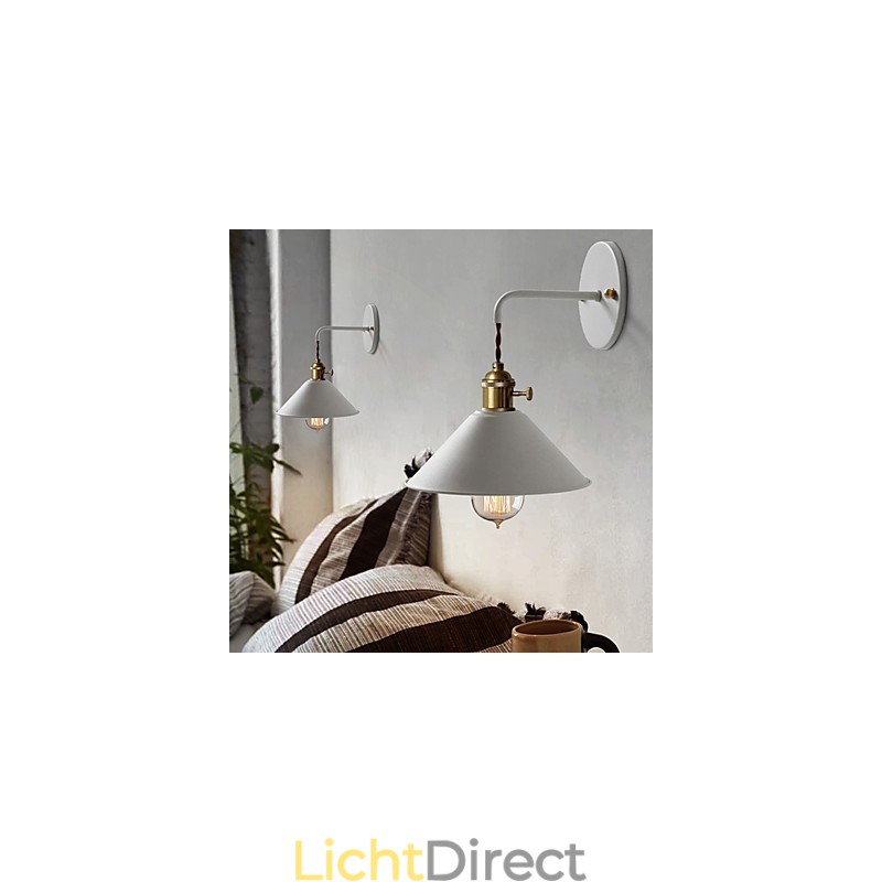 Mini formaat Eenvoudige Industriële Hoofdlamp Bollen Wandlamp Vintage Retro Dorp Metalen Wandlamp Lampenarmatuur Gangpad Wandlamp