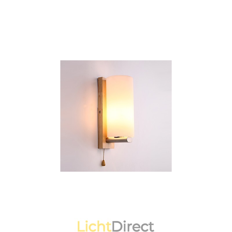 Nieuwigheid Landelijke functie voor Mini Stijl Oogbescherming Sfeerverlichting Wandlampen Wandlamp Log Hout Slaapkamer Nachtkastje Lamp