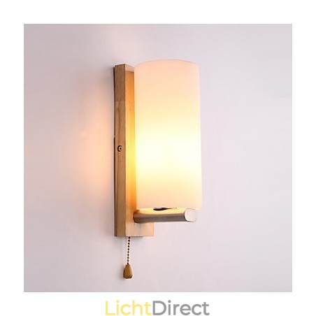 Nieuwigheid Landelijke functie voor Mini Stijl Oogbescherming Sfeerverlichting Wandlampen Wandlamp Log Hout Slaapkamer Nachtkastje Lamp