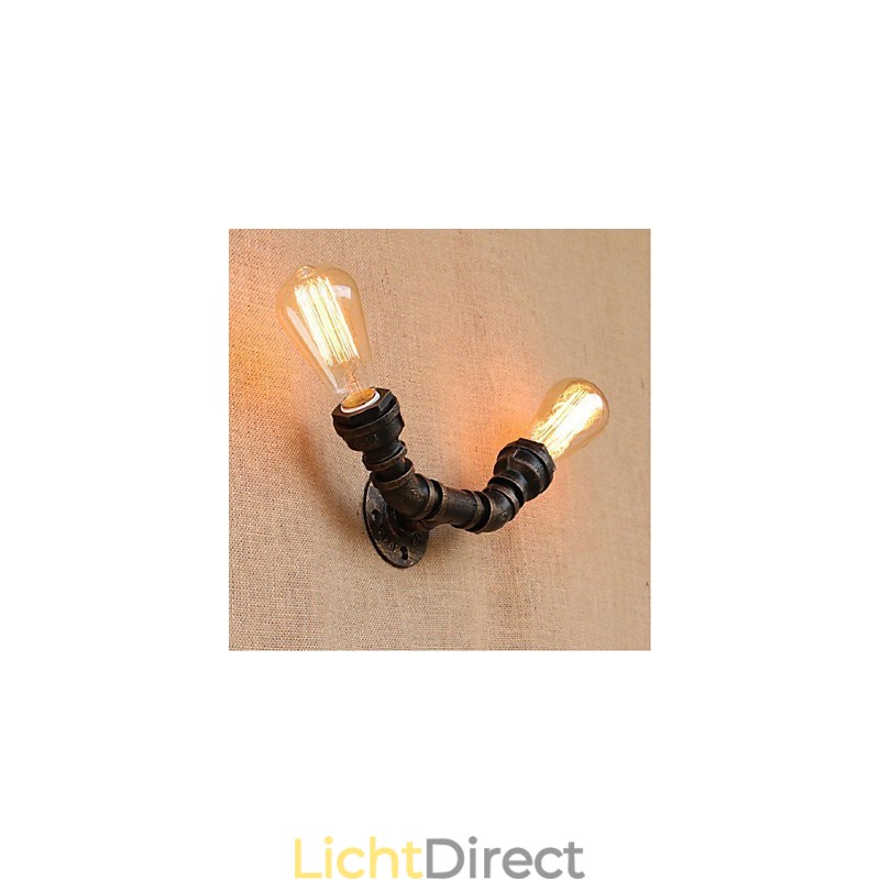 Nostalgia Eenvoudige Waterpijp Decoratieve Kleine Wandlamp Wandlamp