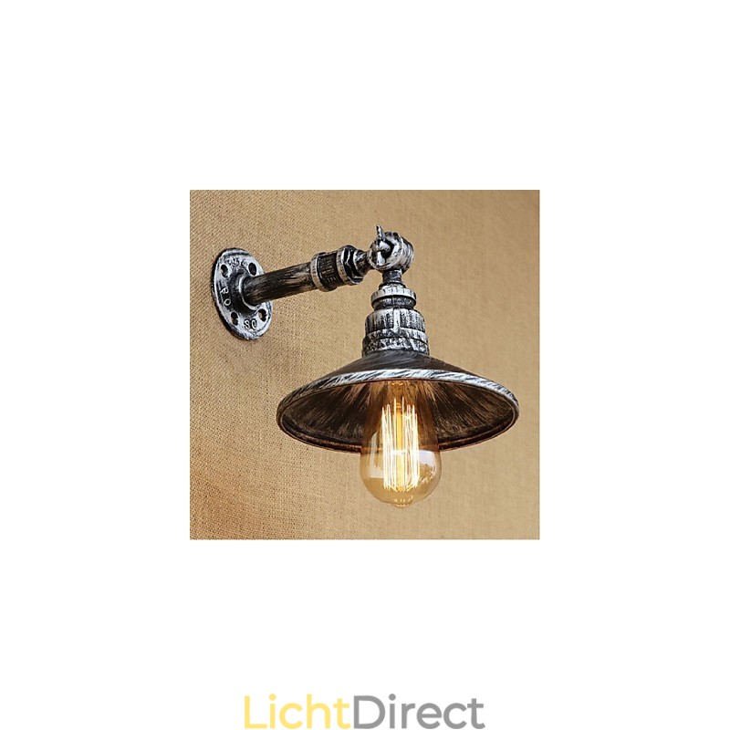 Industriële stijl Nordic waterpijp wandlamp wandlamp zilver