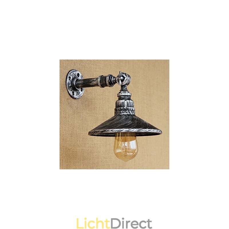 Industriële stijl Nordic waterpijp wandlamp wandlamp zilver
