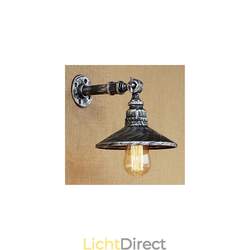 Industriële stijl Nordic waterpijp wandlamp wandlamp zilver