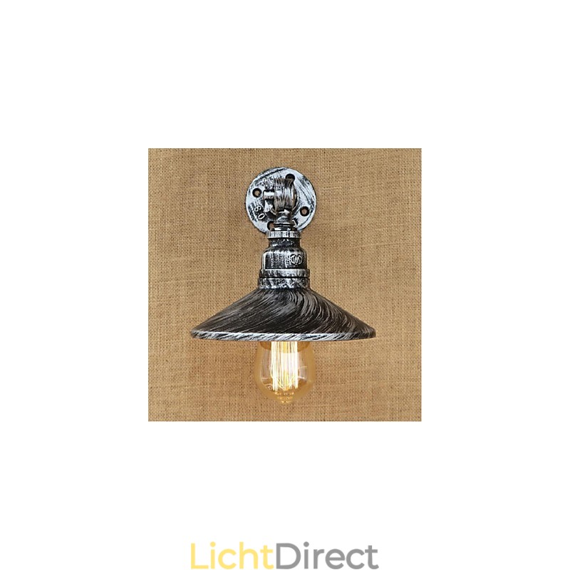 Industriële stijl Nordic waterpijp wandlamp wandlamp zilver