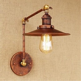 Lange arm Half roestig Industrieel Retro Nostalgisch Intrekbaar Vouwbaar Wandlamp Wandlamp