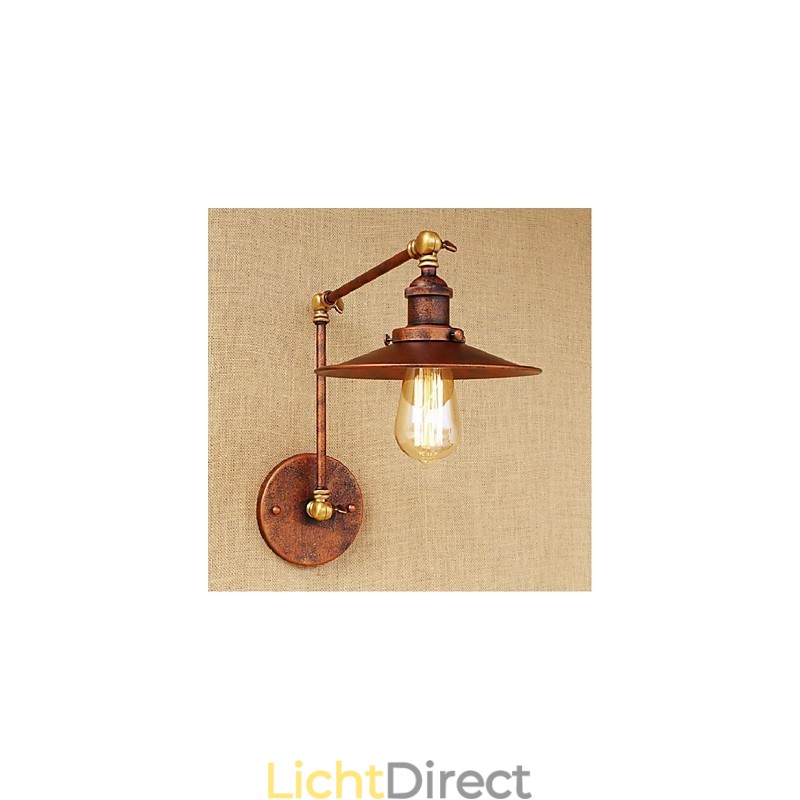 Lange arm Half roestig Industrieel Retro Nostalgisch Intrekbaar Vouwbaar Wandlamp Wandlamp