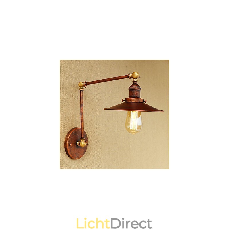 Lange arm Half roestig Industrieel Retro Nostalgisch Intrekbaar Vouwbaar Wandlamp Wandlamp