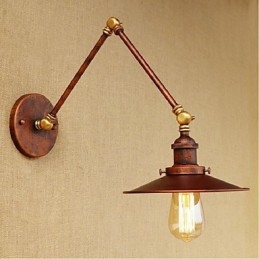 Lange arm Half roestig Industrieel Retro Nostalgisch Intrekbaar Vouwbaar Wandlamp Wandlamp