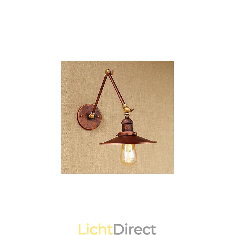 Lange arm Half roestig Industrieel Retro Nostalgisch Intrekbaar Vouwbaar Wandlamp Wandlamp