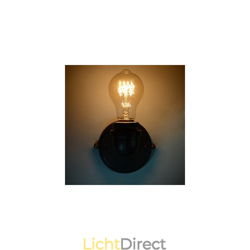 Eenvoudige Retro Industriële Ijzeren Pijp Decoratieve Wandlamp Wandarmatuur
