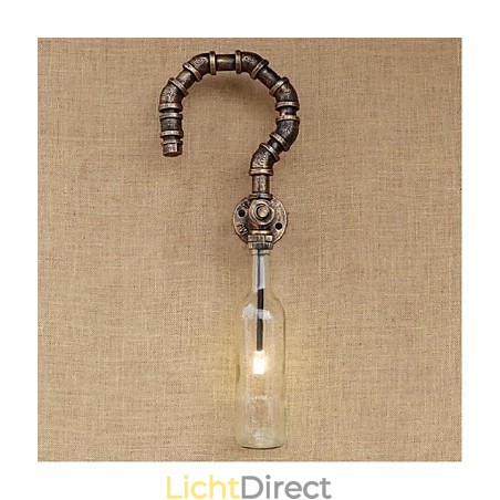 Retro American Village Creatieve Industrie Wind Designer Waterfles Wandlamp Wandlamp