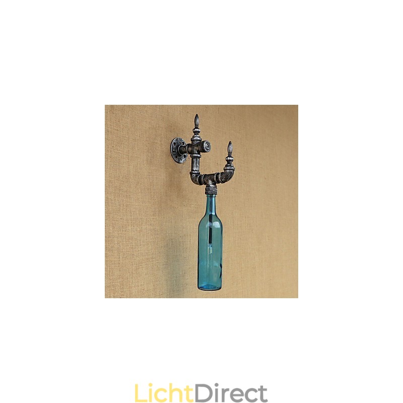 Retro Nostalgie Met Persoonlijkheid Café Bar Restaurant Gang Waterfles Wandlamp Schakelaar