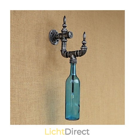 Retro Nostalgie Met Persoonlijkheid Café Bar Restaurant Gang Waterfles Wandlamp Schakelaar