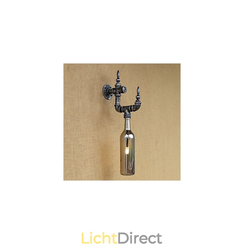 Retro Nostalgie Met Persoonlijkheid Café Bar Restaurant Gang Waterfles Wandlamp Schakelaar